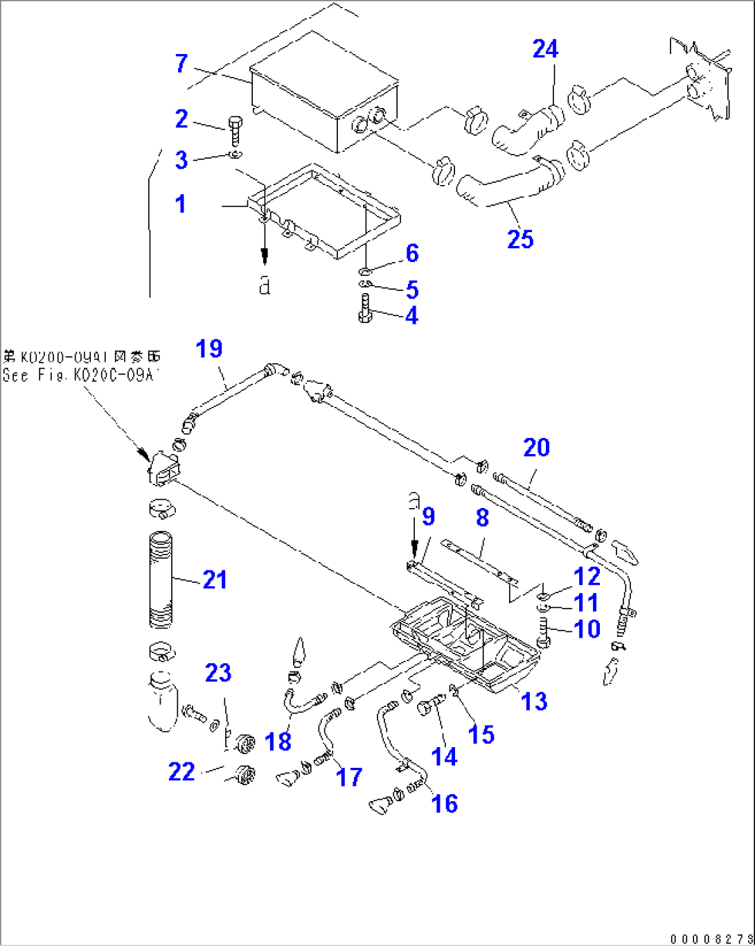 HEATER RELATED PARTS (FOR 140 ENGINE)(#31586-)