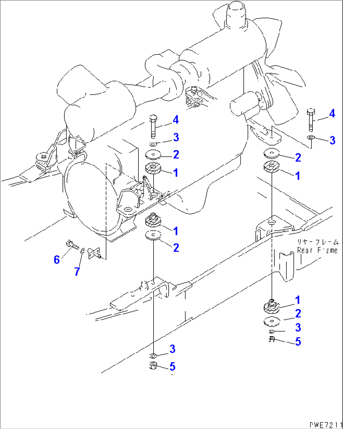 ENGINE MOUNTING PARTS
