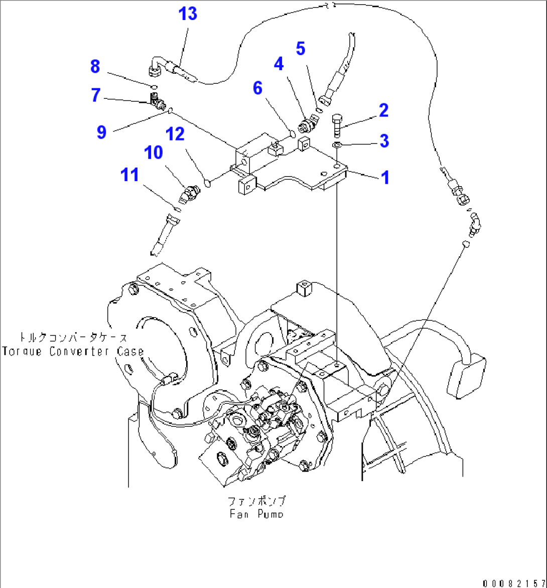 POWER TRAIN OIL LINE (FILTER PIPING)(#85025-)