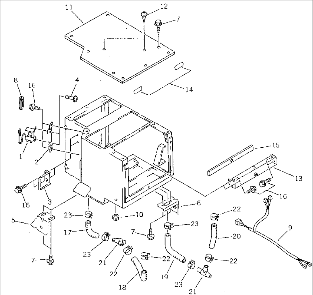 AIR CONDITIONER UNIT (THERMOSTAT AND DRAIN HOSE)
