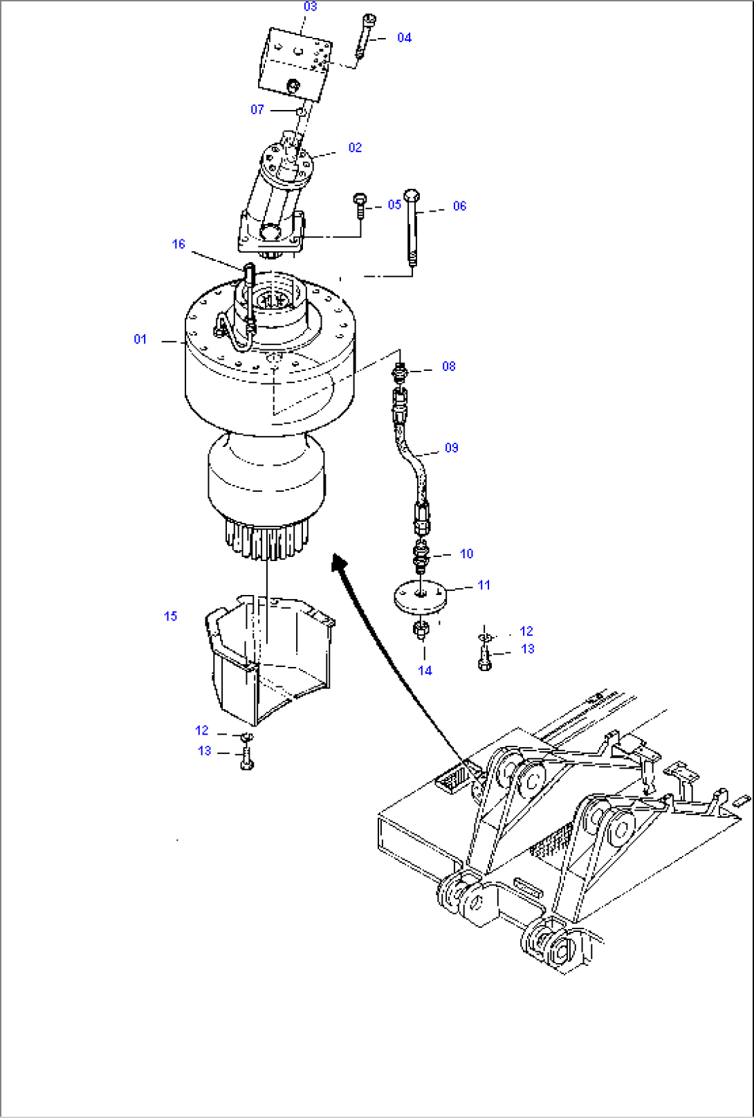 Slew Gearbox Arr.