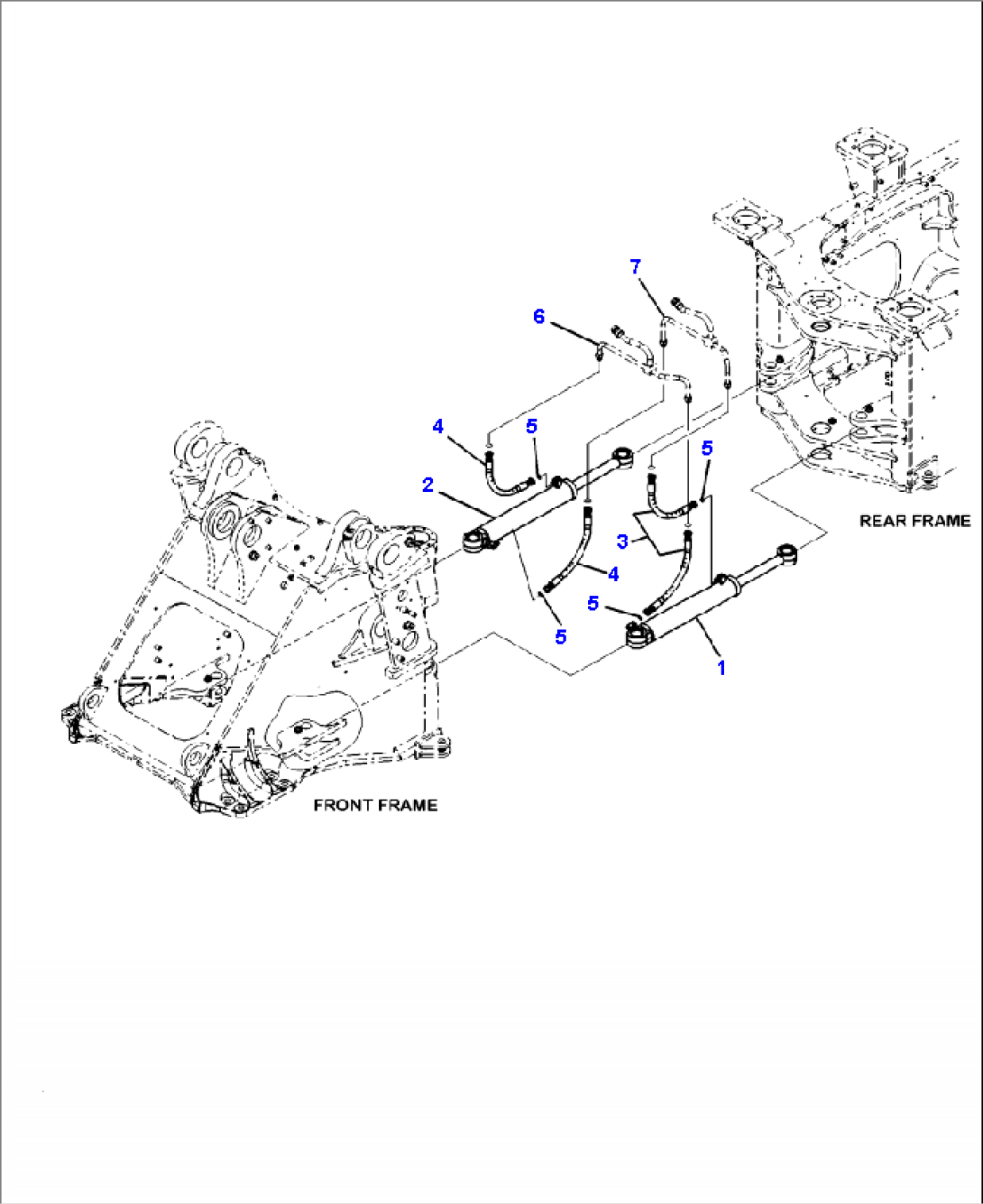 J4140-02A0 STEERING CYLINDER HYDRAULIC STEERING CYLINDER LINE