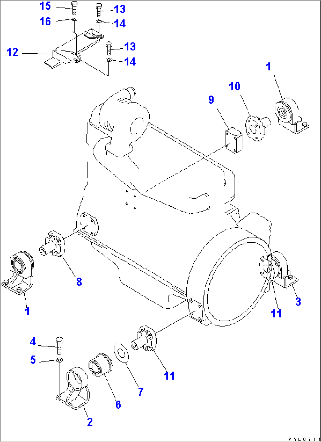 ENGINE MOUNT(#15040-)