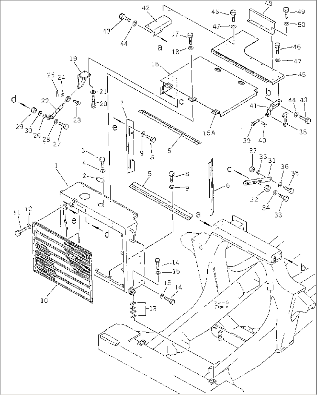 GUARD (1/5) (RADIATOR GUARD AND HOOD)(#2001-2263)