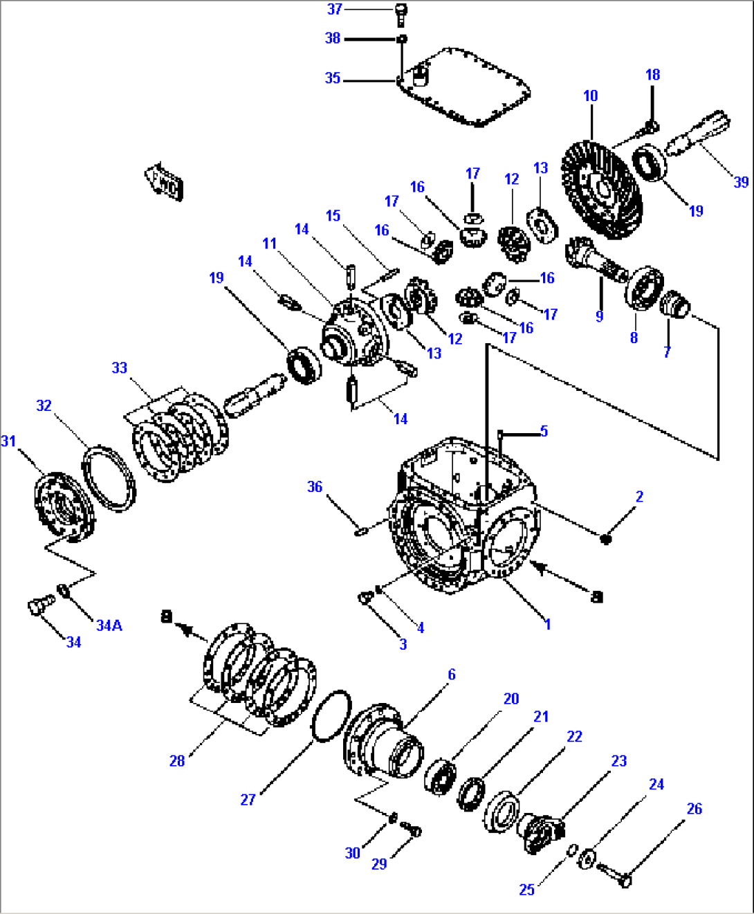 AXLE ASSEMBLY FRONT DIFFERENTIAL