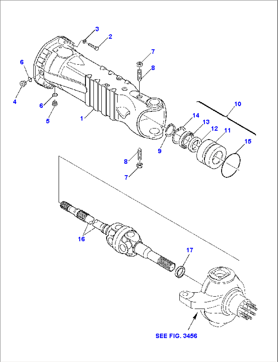 FRONT AXLE (2WS) (3/6)