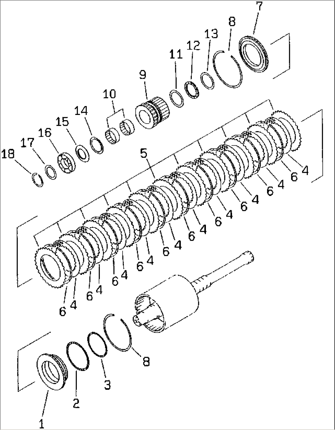 TRANSMISSION (REVERSE CLUTCH) (SNOW REMOVING SPEC.)(#50001-)