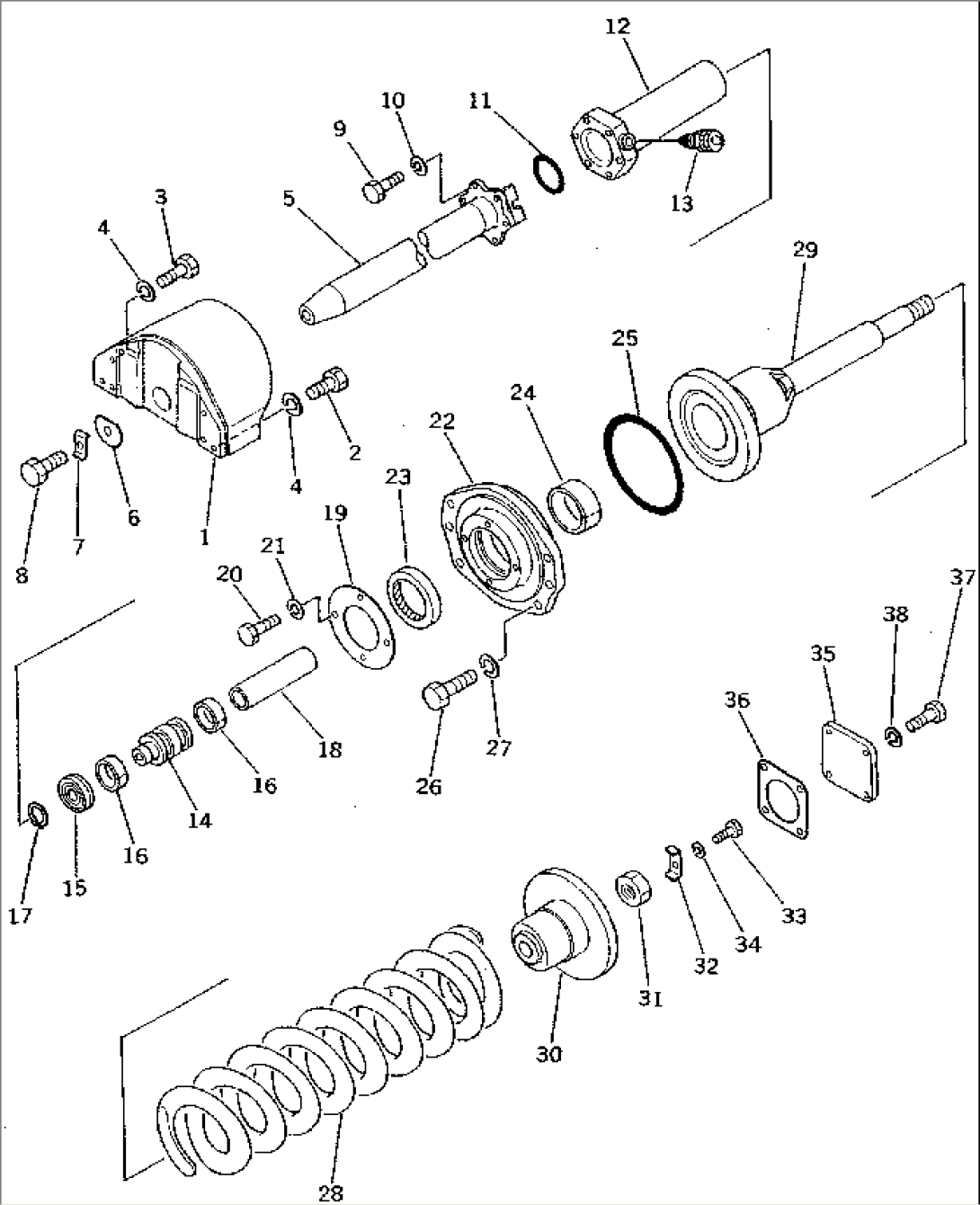RECOIL SPRING (FOR STRENGTHENED TRACK)