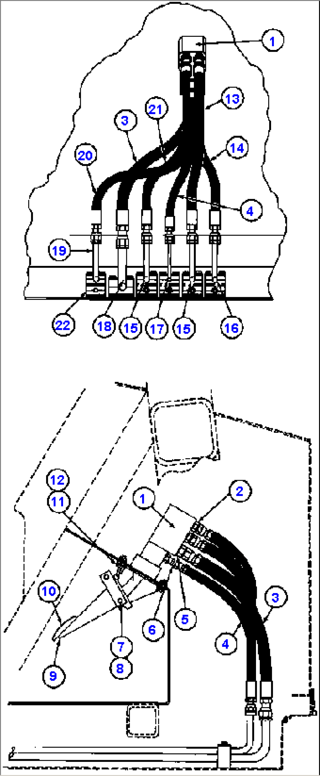 BRAKE TREADLE VALVE PIPING