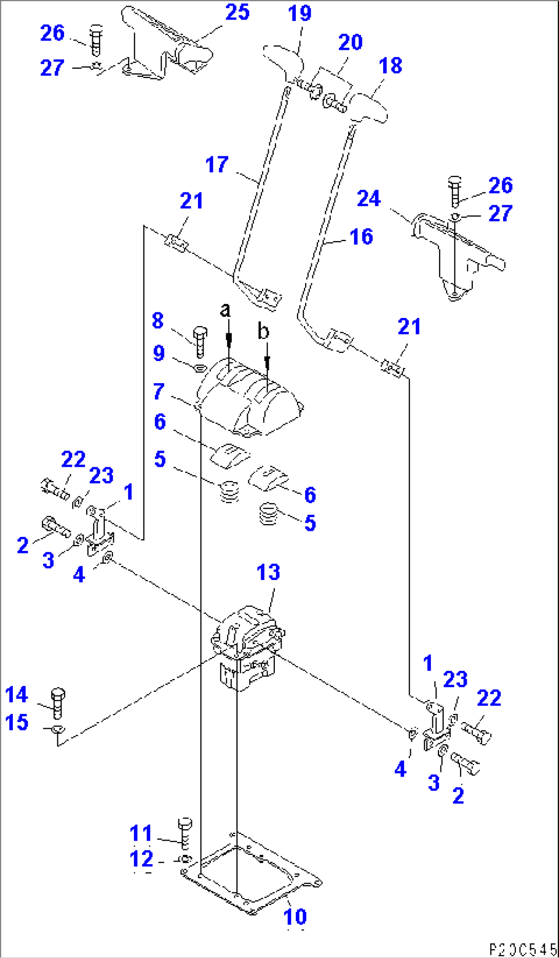 FLOOR FRAME (TRAVEL LEVER)