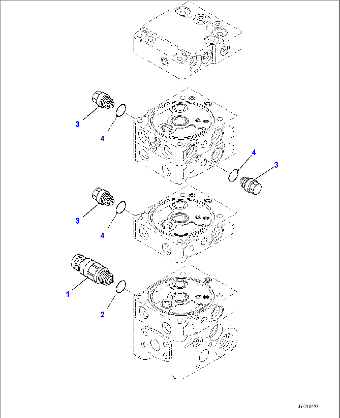 Control Valve, 4-Valve (9/10) (#40001-)
