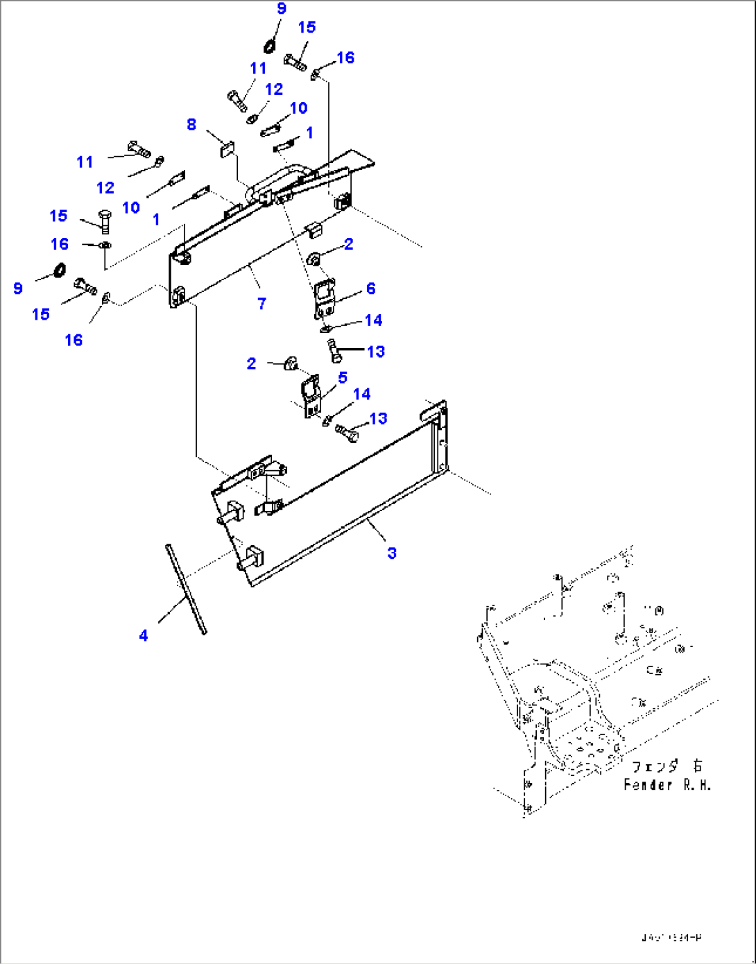 Engine Hood and Side Cover Group, Lower Cover (2/2) (#22083-)