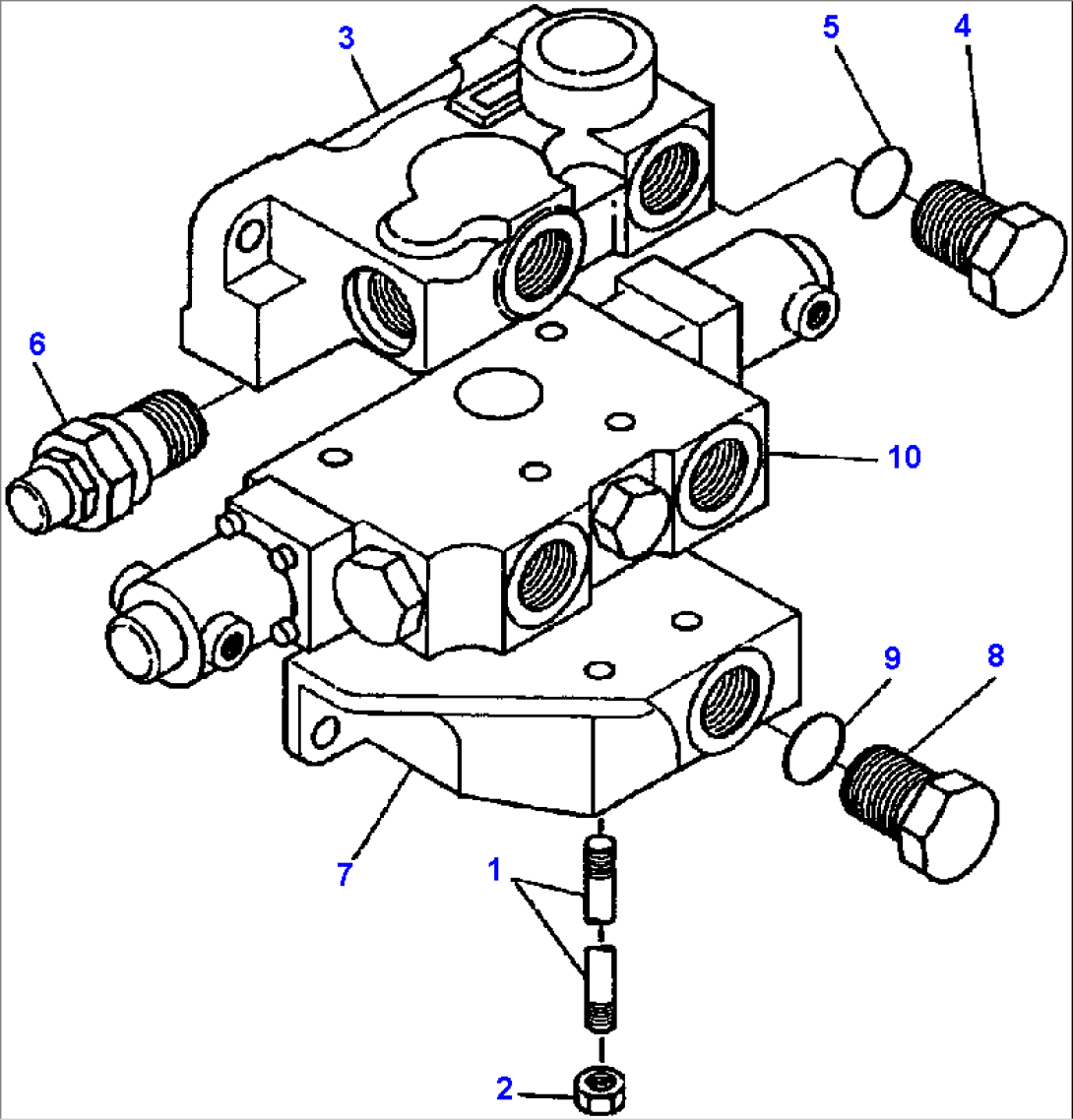 FIG. H0120-06A0 ONE SPOOL EQUIPMENT VALVE