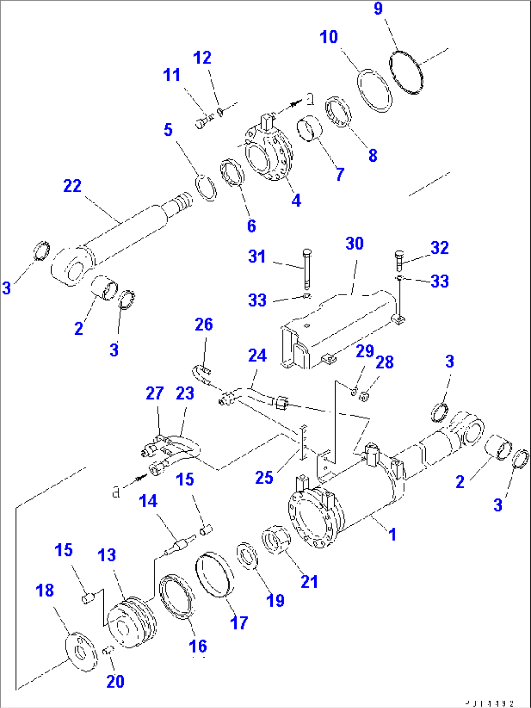 MECANICAL ANGLE POWER TILT CYLINDER