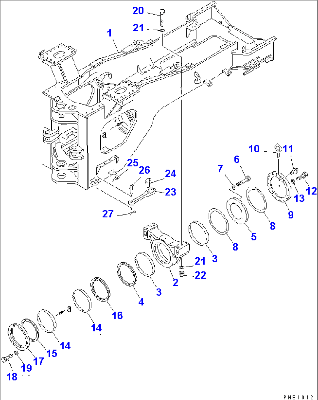 REAR FRAME (FOR JOY STICK STEERING)