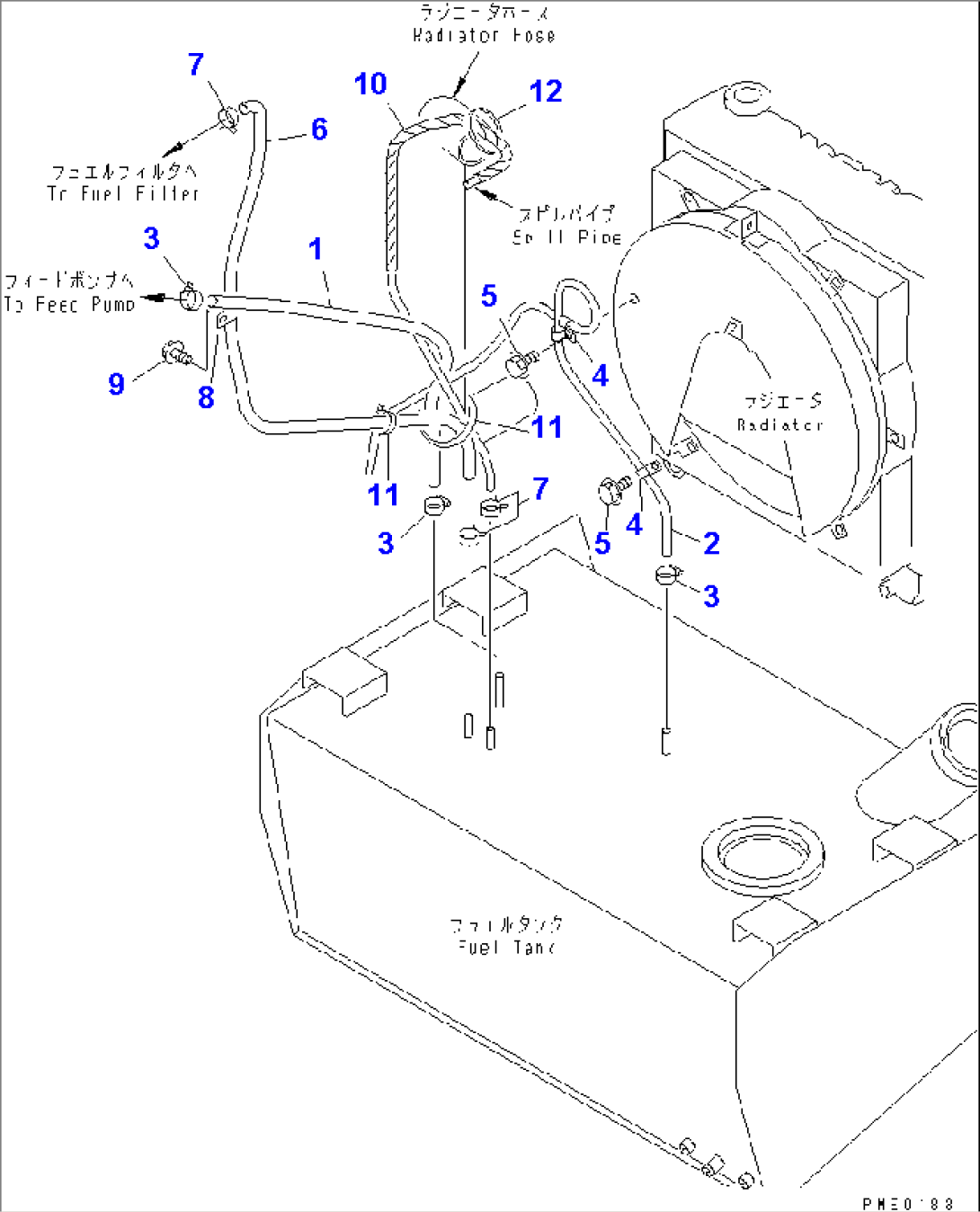 FUEL PIPING(#60215-)