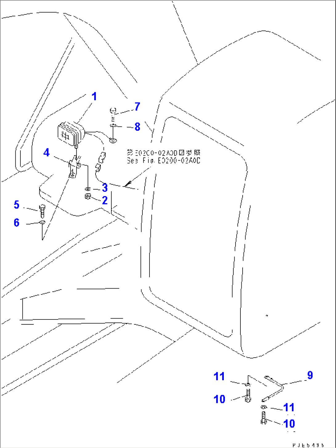 WIRING (FRONT WORKING LAMP)(#96514-)