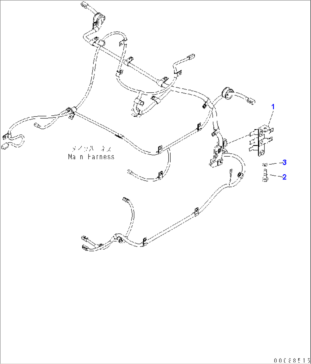 HYDRAULIC PIPING (BRACKET) (EPC)