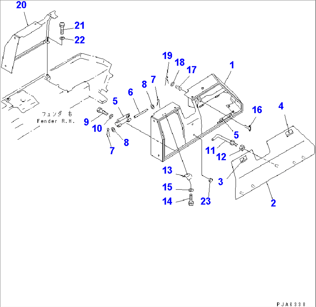 FENDER (BRACKET COVER) (NOISE SUPPRESSION SPEC. FOR EU) (DYNAMIC)(#65275-)
