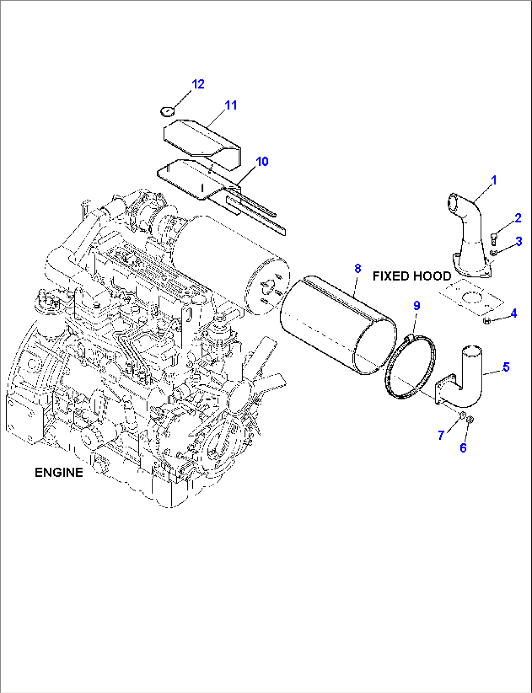 MUFFLER AND PIPING