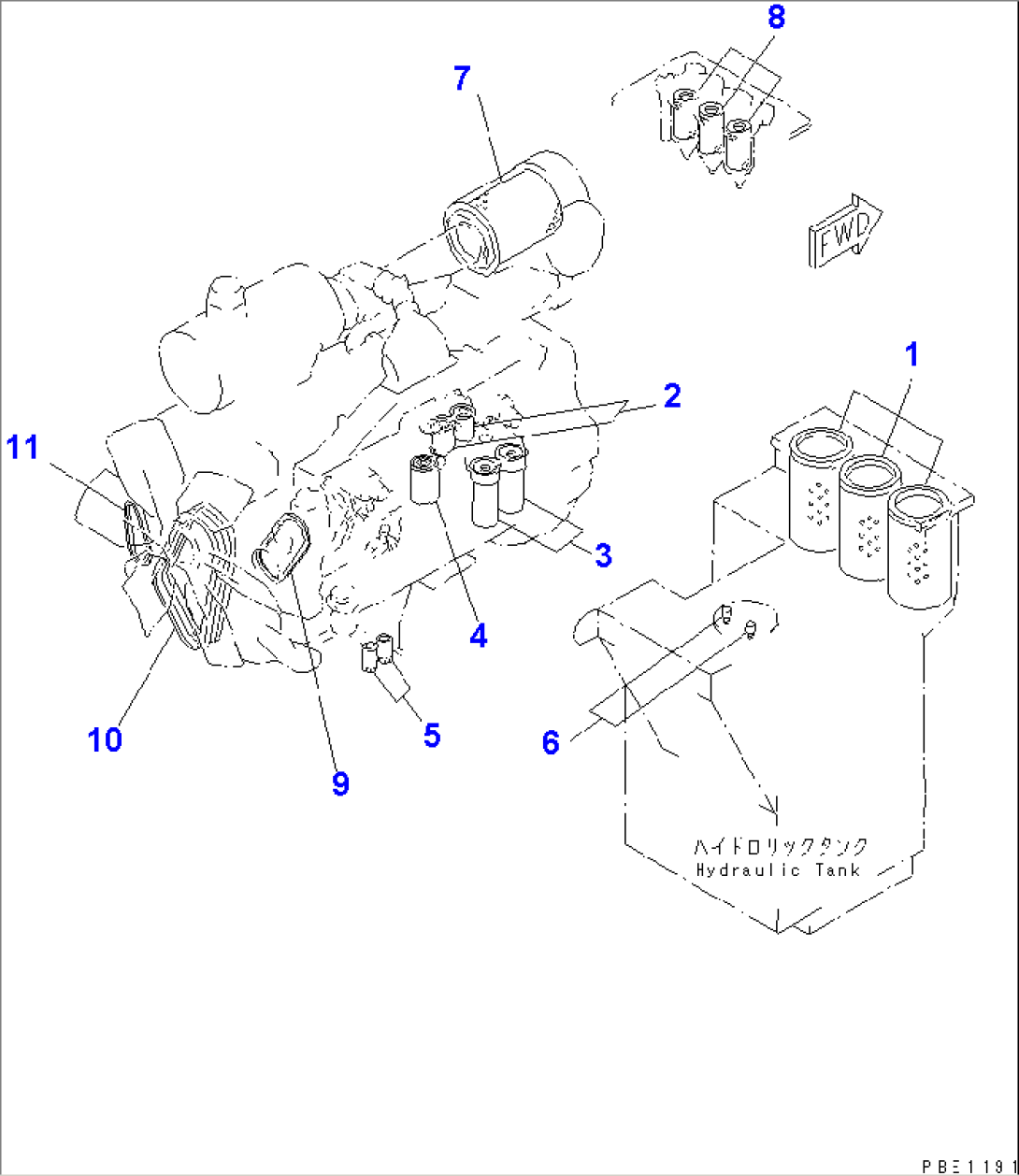 ELEMENT AND V-BELT