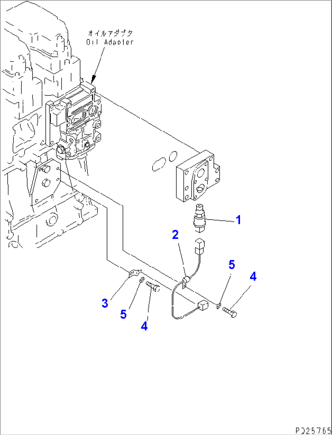 ELECTRICAL SYSTEM (ENGINE OIL PRESSURE SENSOR)(#5680-)