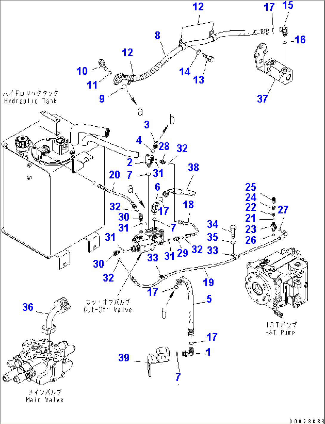 HYDRAULIC PIPING (MAIN LINE 2/2)