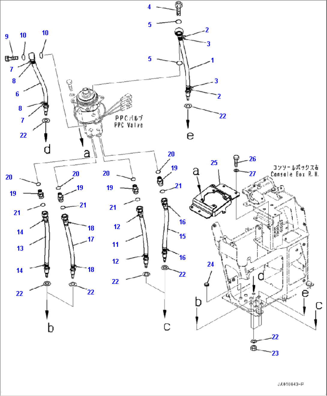 K4202-001003 LOADER CONTROL UNIT PPC VALVE PIPING