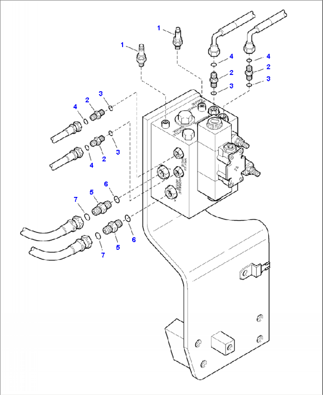 H1870-02A0 SOFT SWING HYDRAULIC LINES TO MANIFOLD