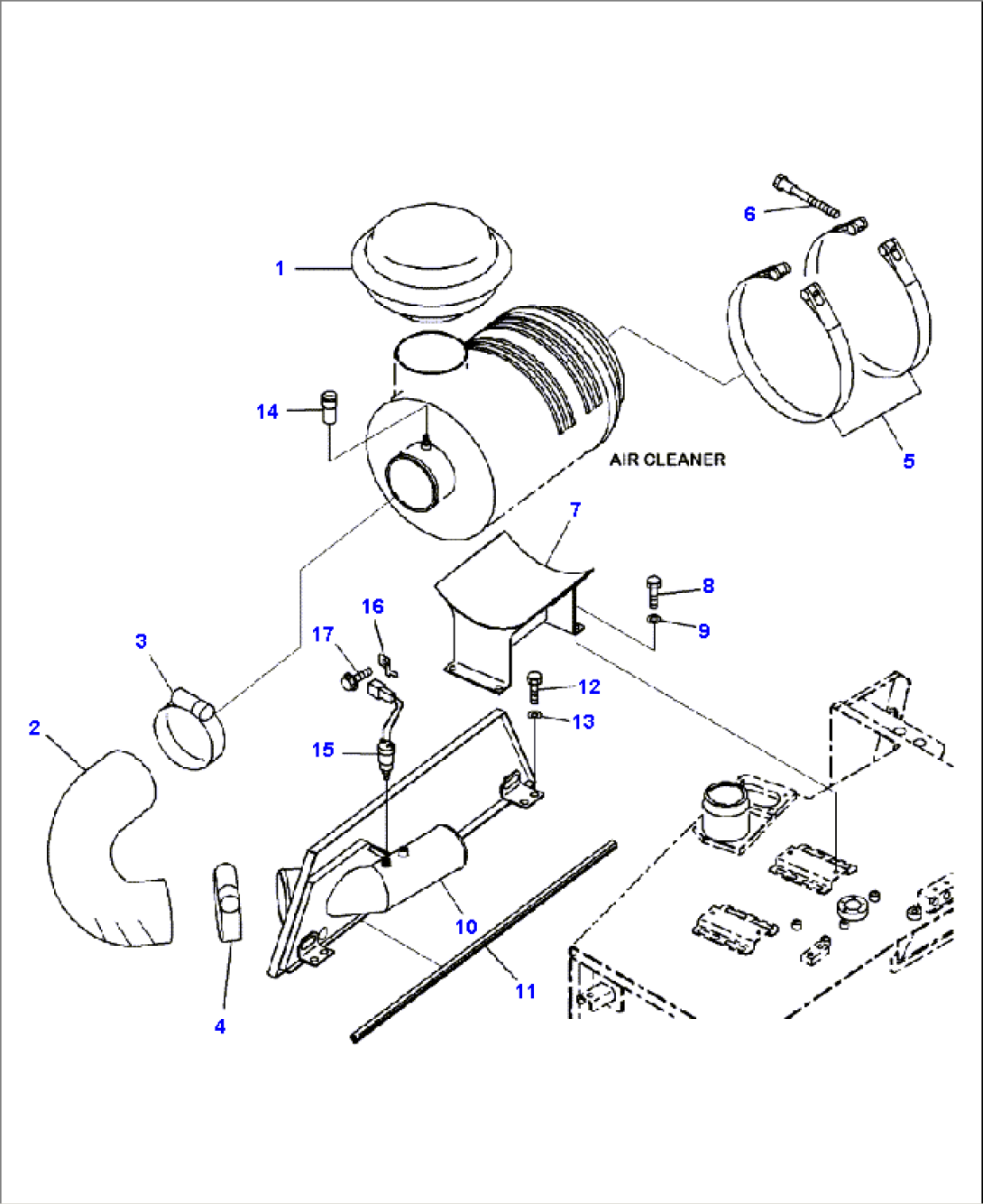 B0700-02A0 AIR CLEANER MOUNTING