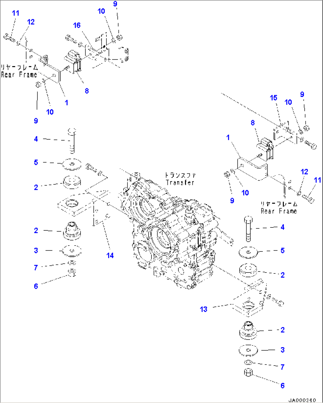 Transfer Case Mounts (#C10001-)