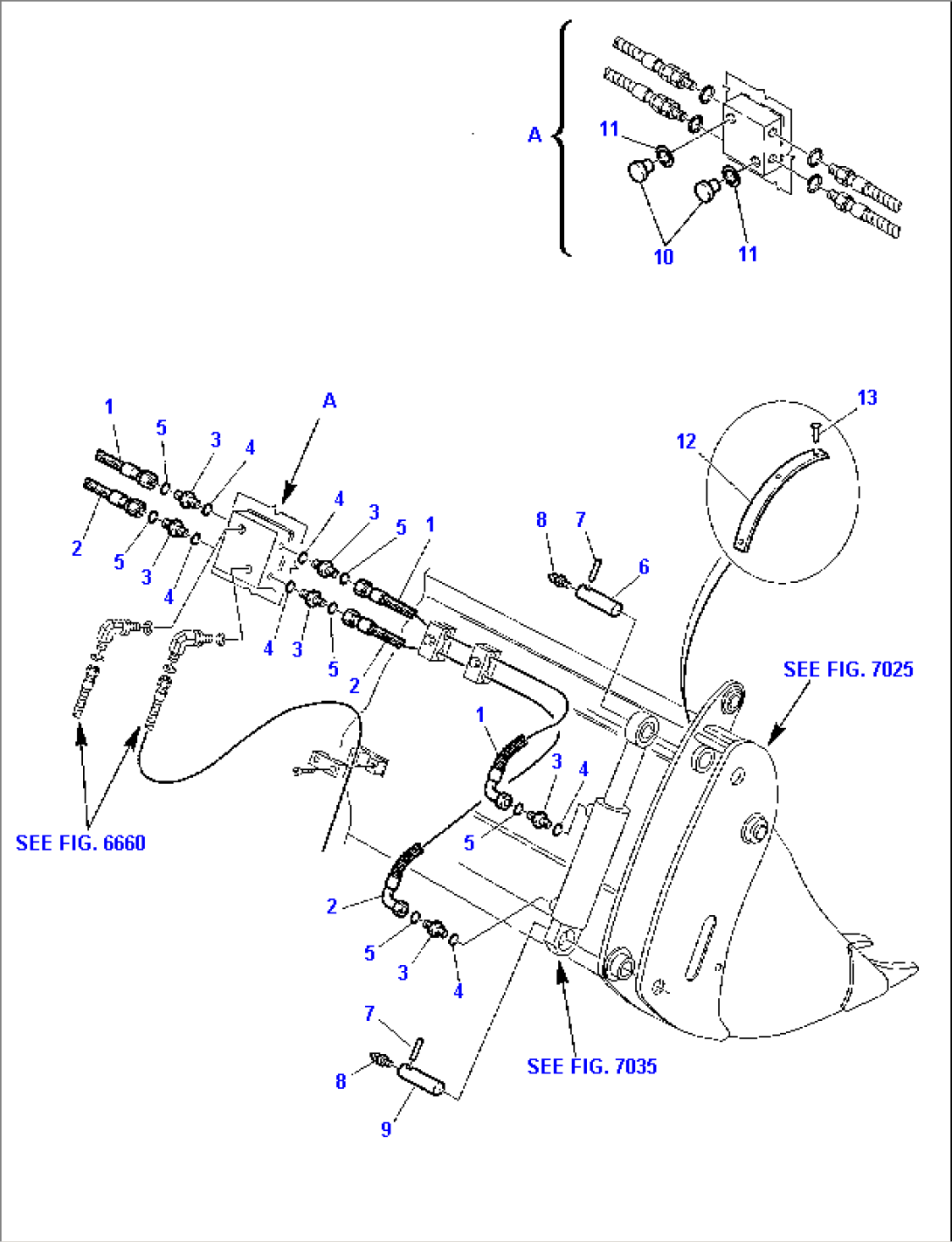 HYDRAULIC PIPING (BUCKET - 4 IN 1 CYLINDER LINE) (2/2)