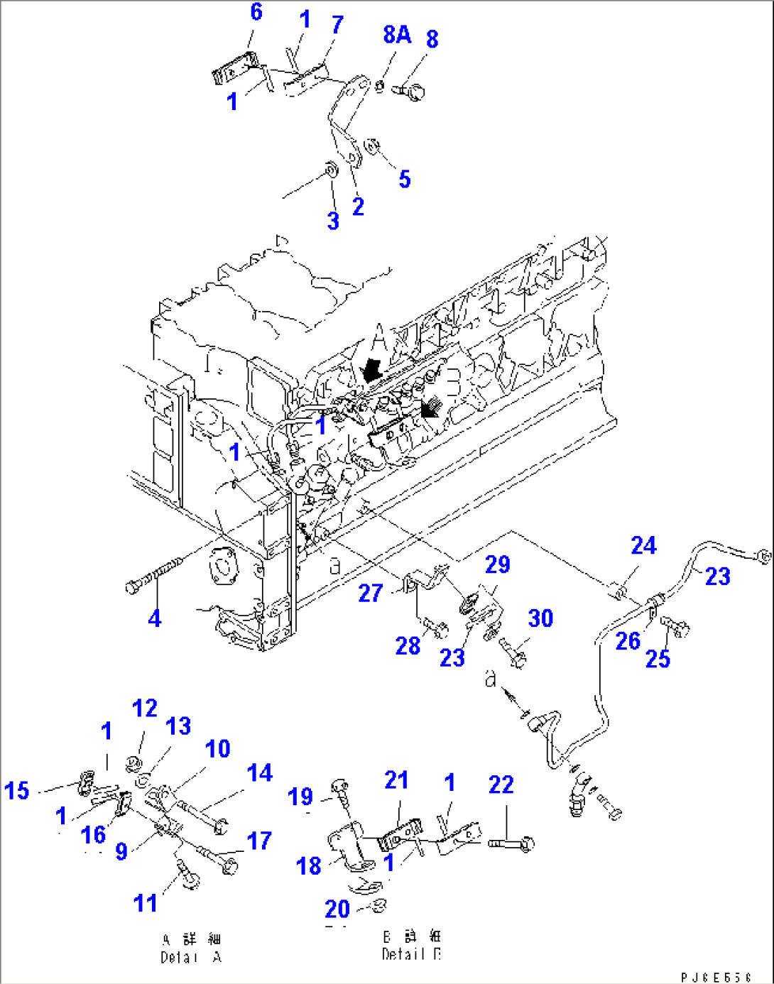 FUEL PUMP SUPPLY AND RETURN PIPING(#110134-110811)