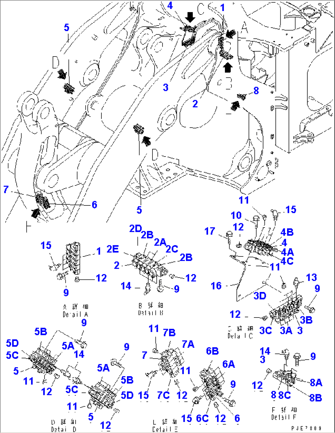 REMOTE GREASE (GREASE VALVE AND RELATED PARTS) (WITH AUTO GREASE)