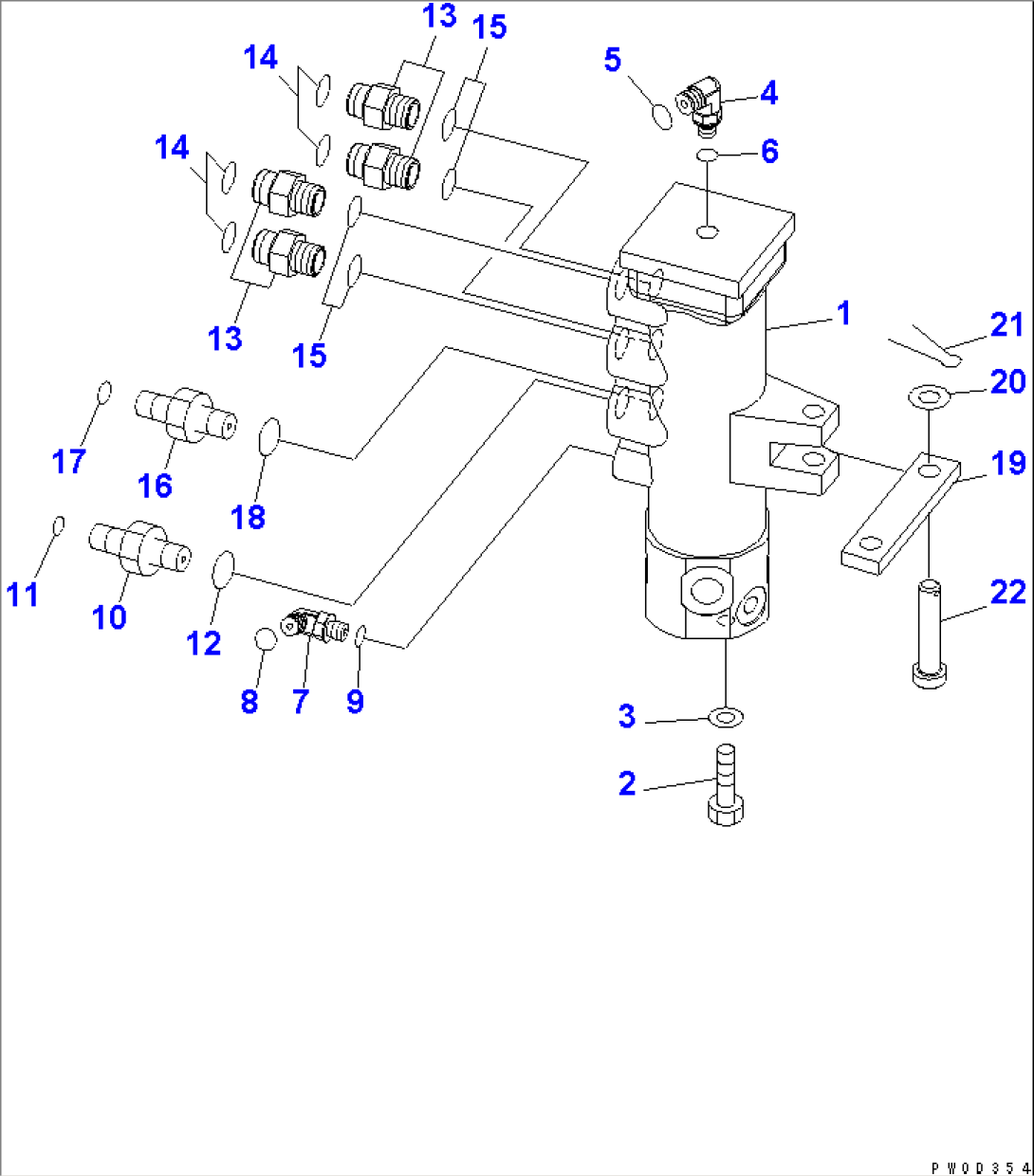 SWIVEL JOINT (MOUNT AND ELBOW) (WITH BLADE)