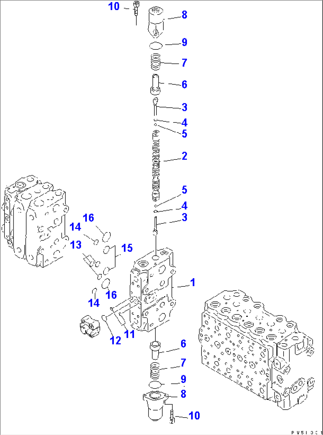 MAIN VALVE (3-ACTUATOR) (11/15)