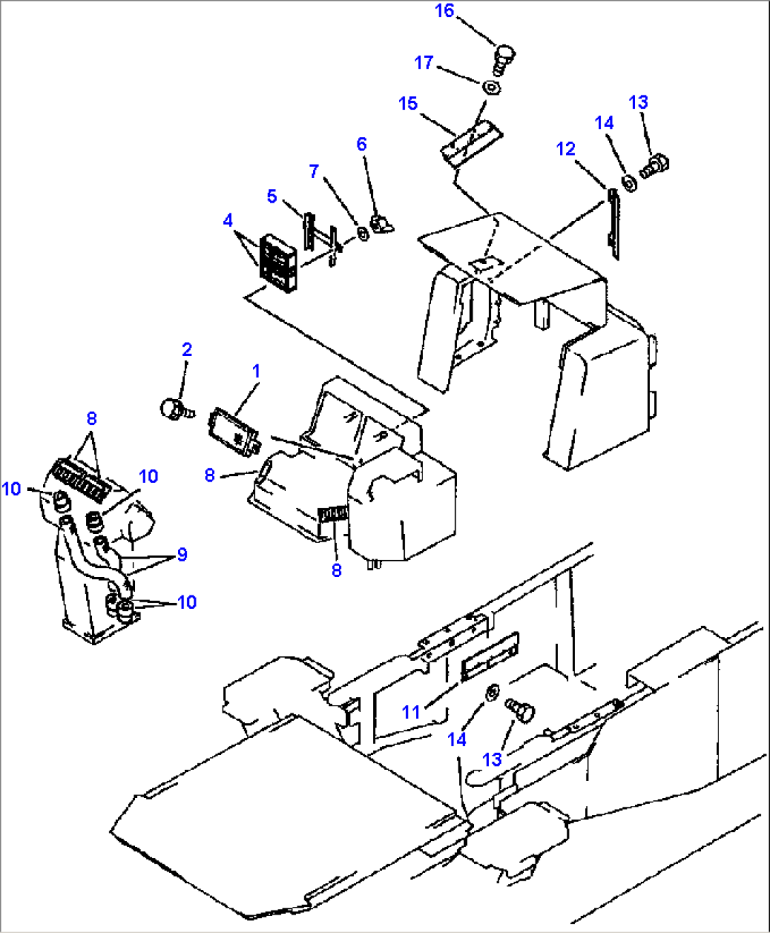 CAB DEFROSTER PIPING & AIR FILTERS