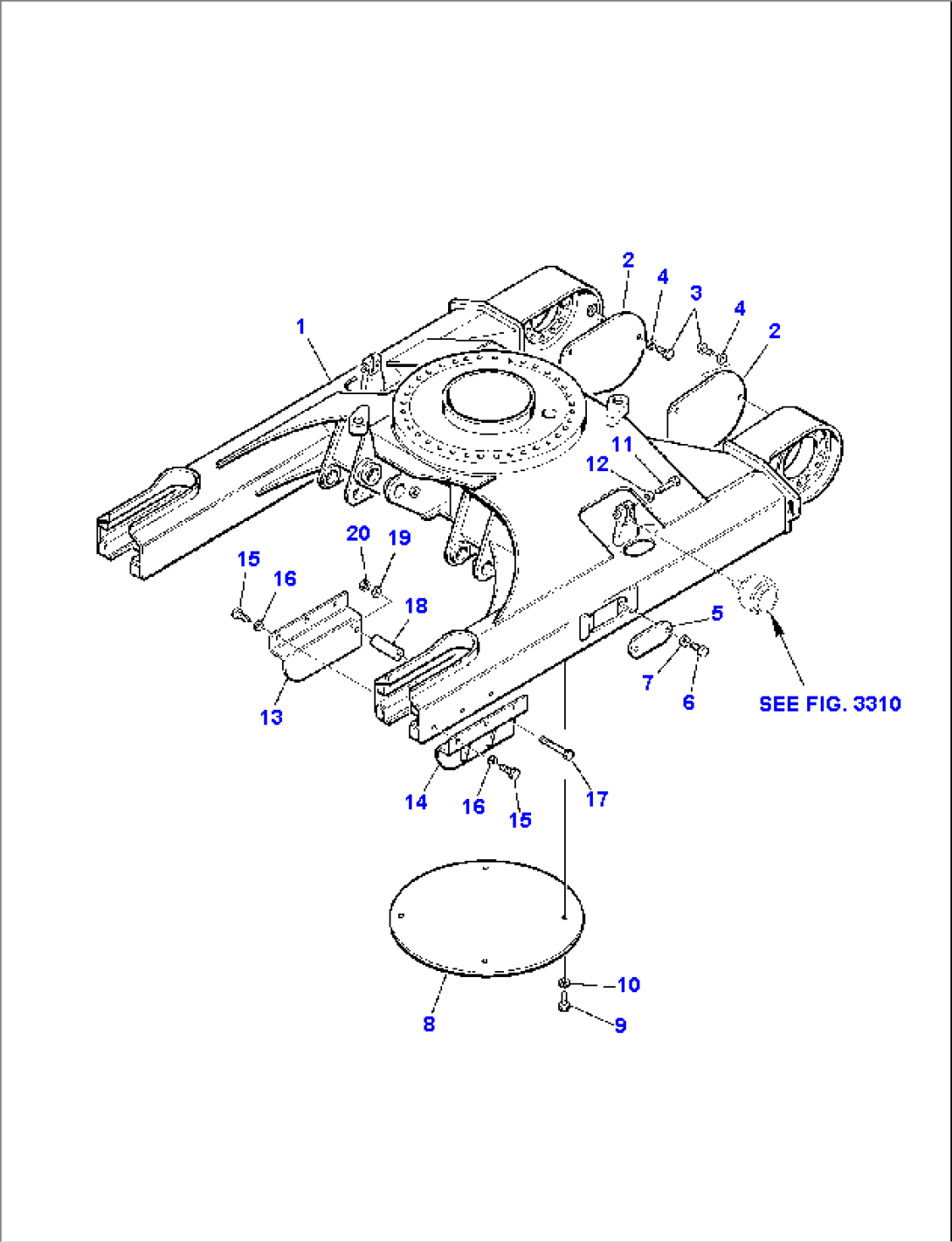 UNDER CARRIAGE (FOR STEEL SHOE)