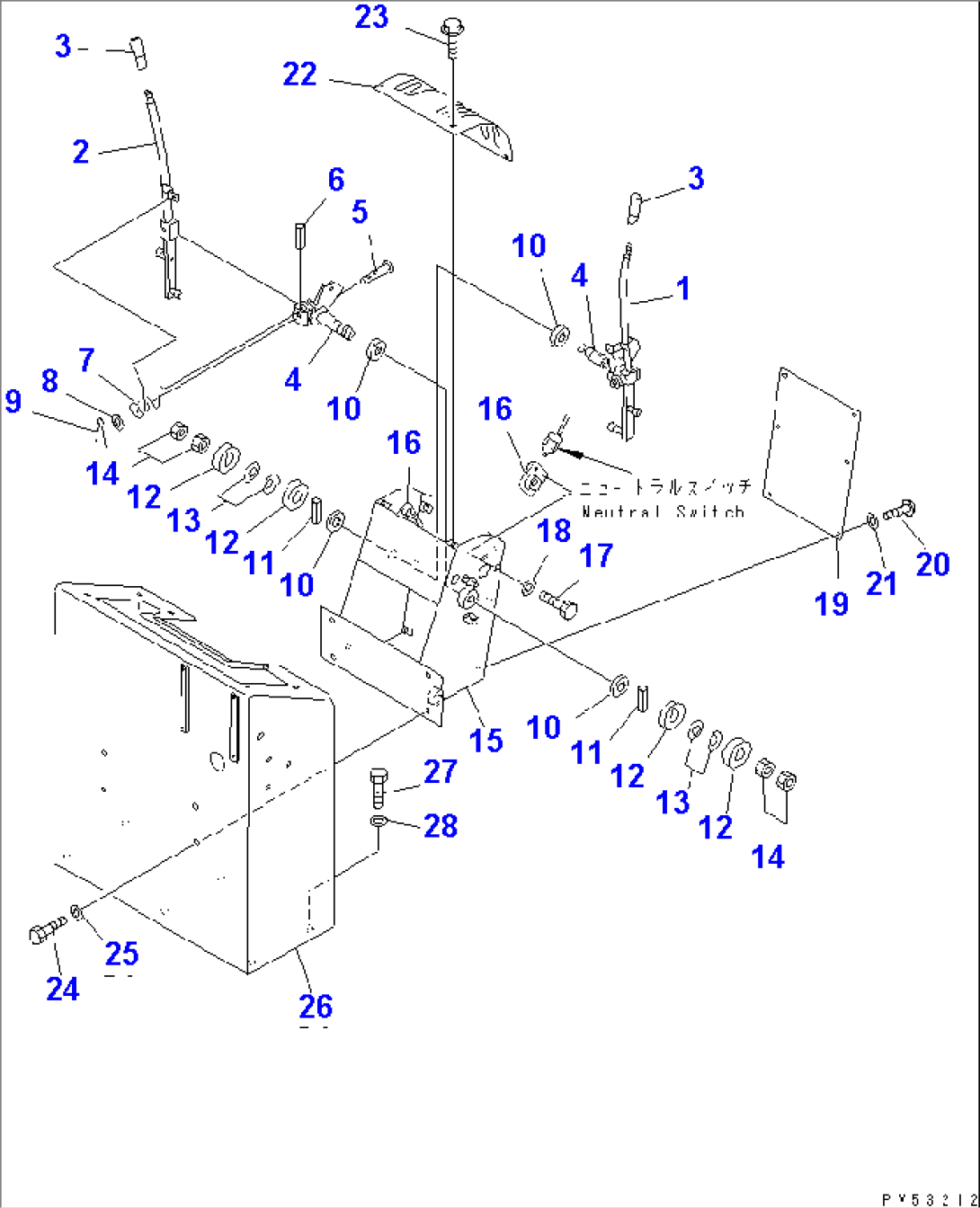 TRAVEL CONTROL LEVER(#11501-11517)