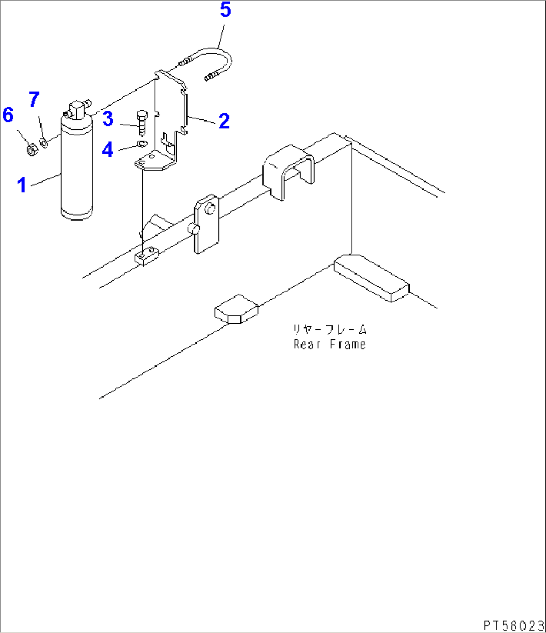 AIR CONDITIONER (RESERVOIR TANK AND BRACKET)