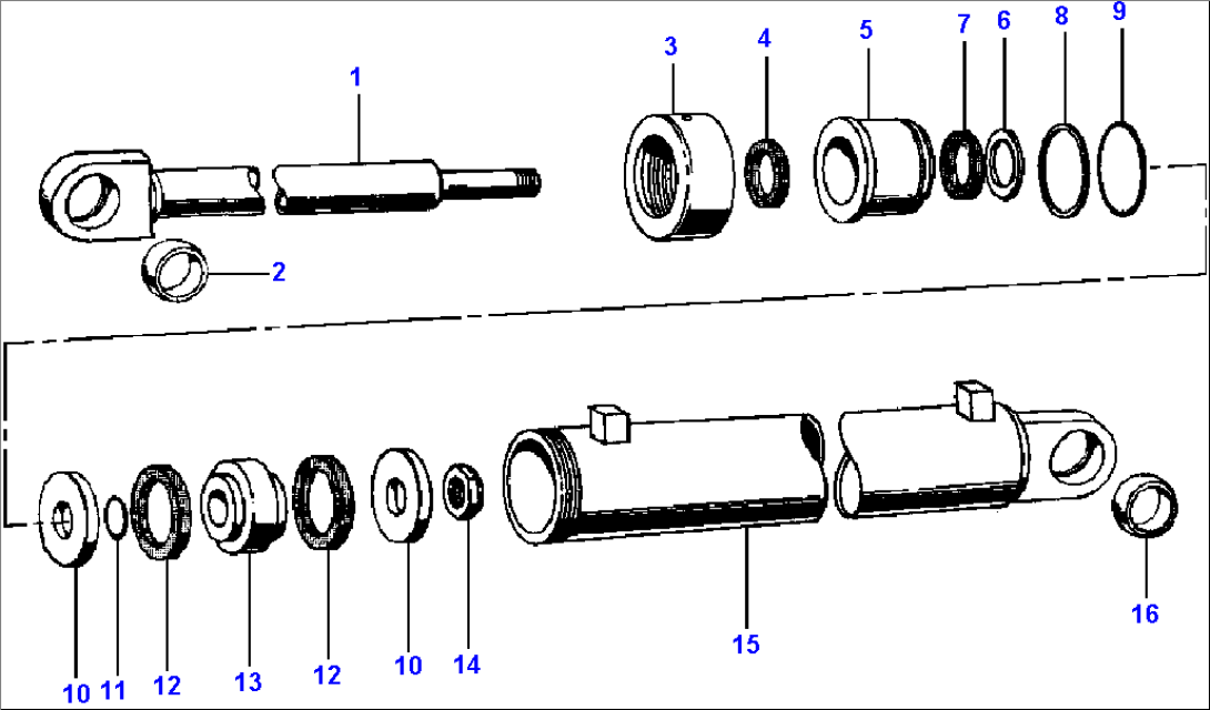 REAR STEERING CYLINDER CLARK AXLE