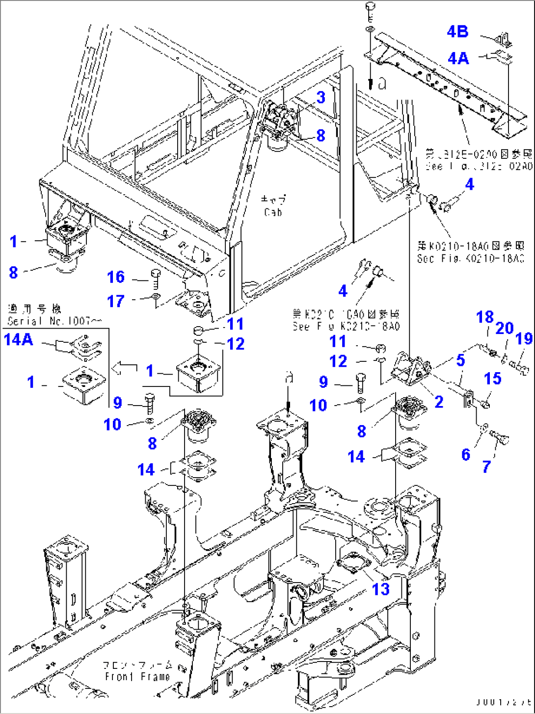 CAB MOUNTING PARTS