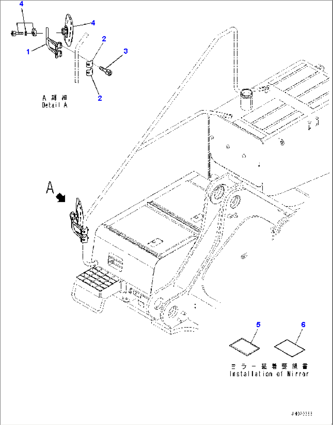 Rearview Mirror R.H. (#70001-)