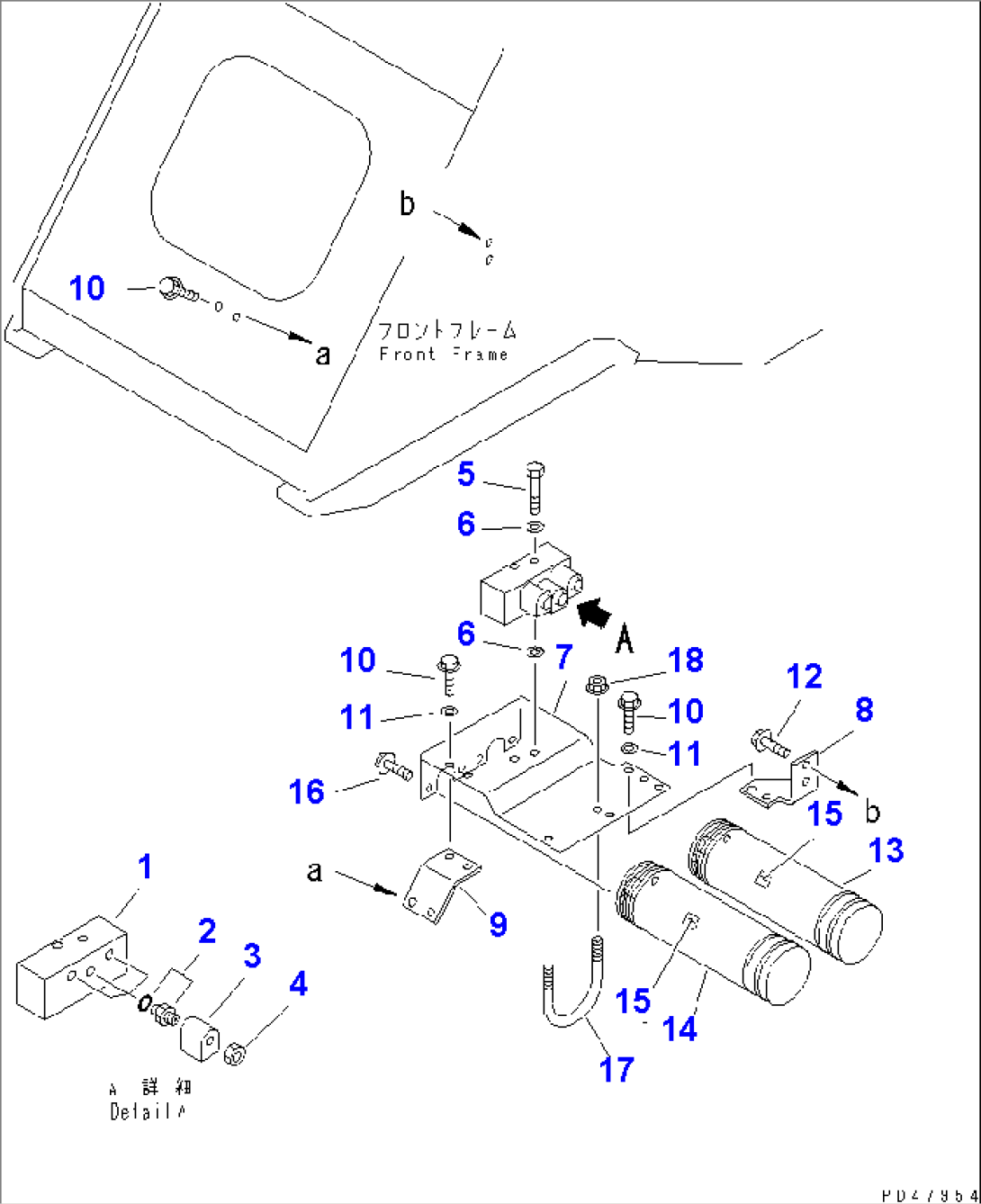 HYDRAULIC PIPING (E.C.S.S. LINE) (1/2)(#50001-)