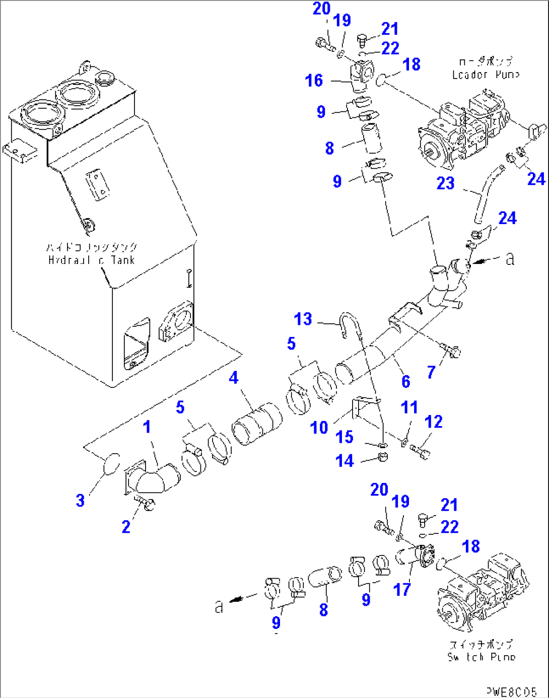 HYDRAULIC PIPING (SUCTION LINE)