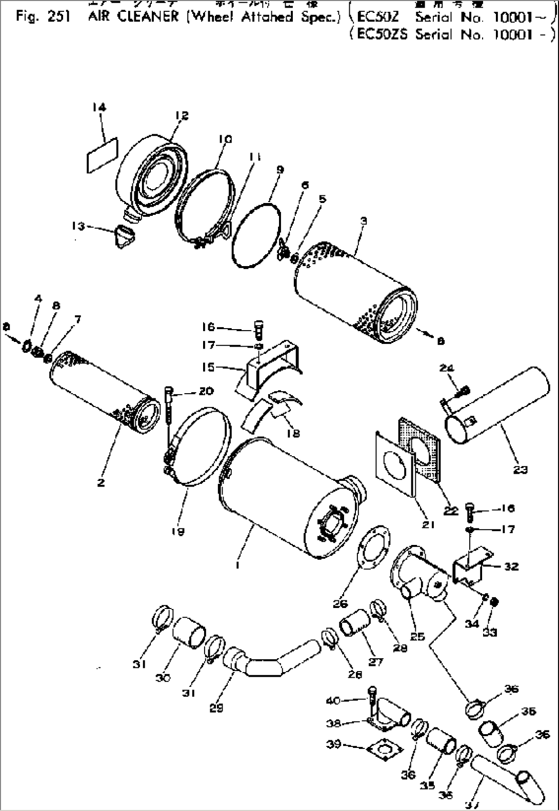 AIR CLEANER (WHEEL ATTACHED SPEC.)