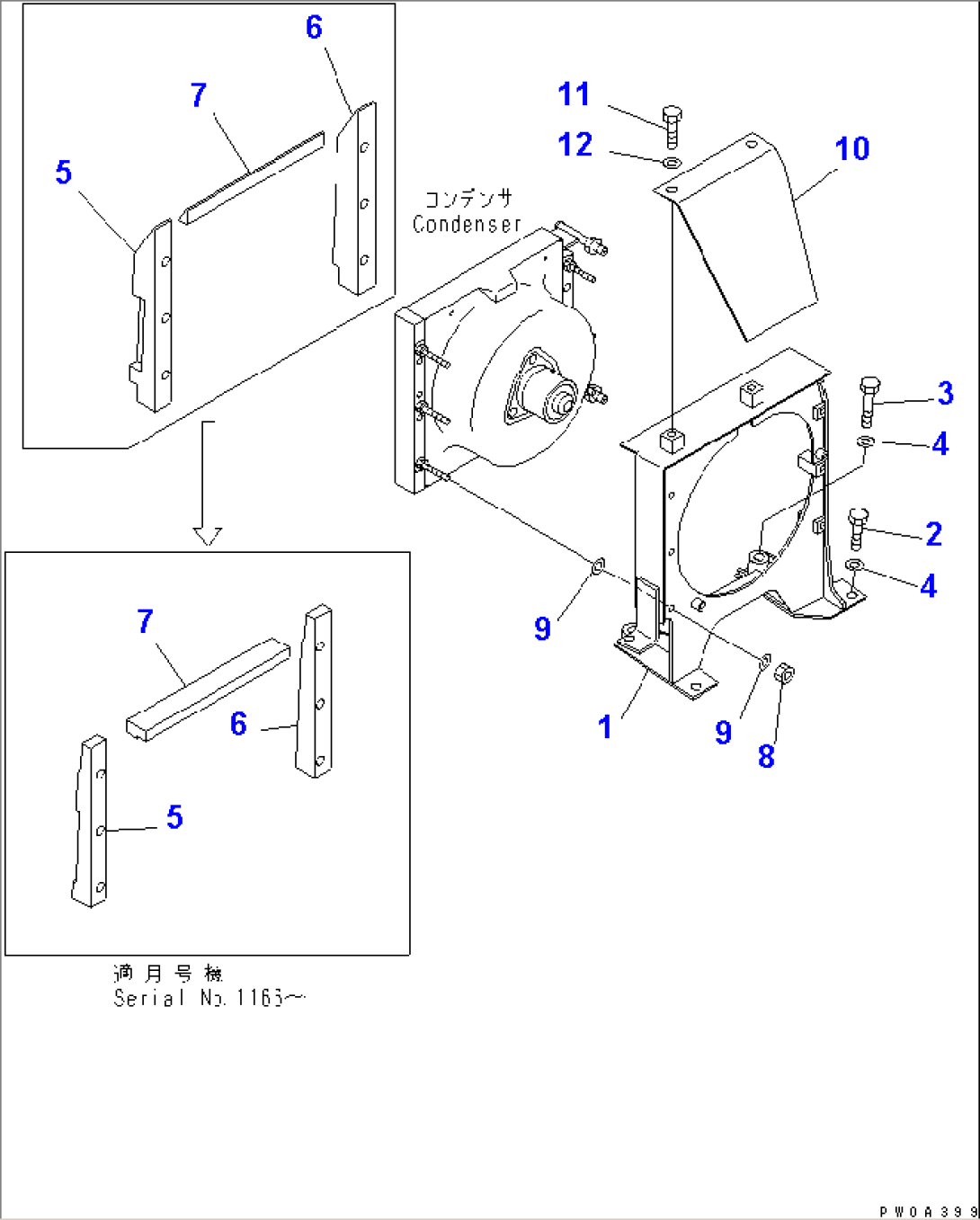 AIR CONDITIONER (CONDENSER MOUNT) (WITH PAT AND RIPPER)
