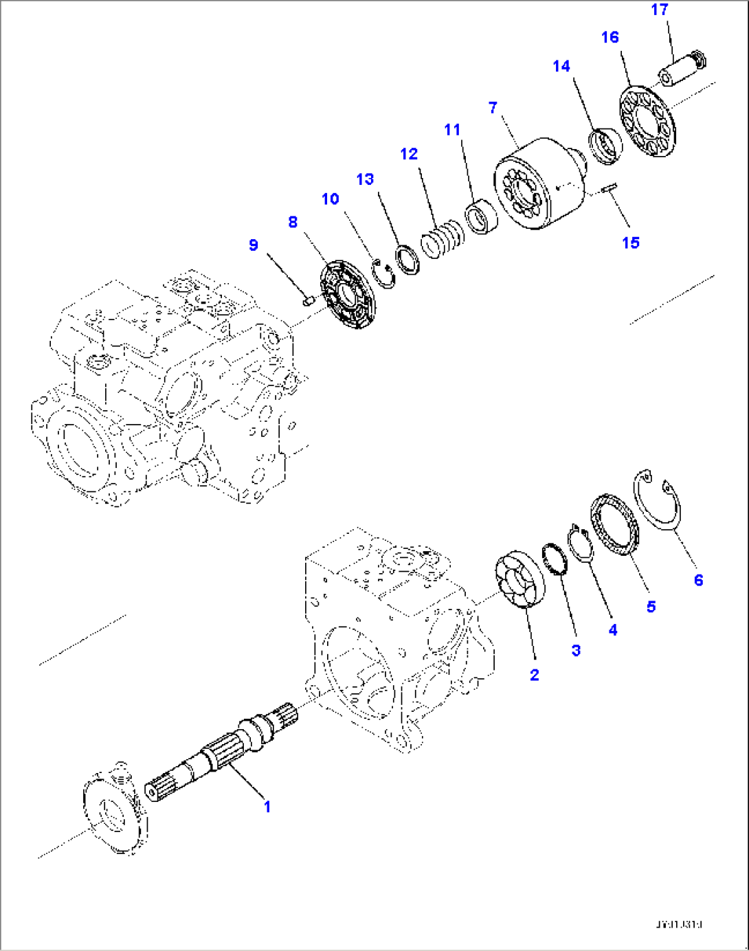 Hydraulic Pump, HST Pump (7/11) (#85001-)