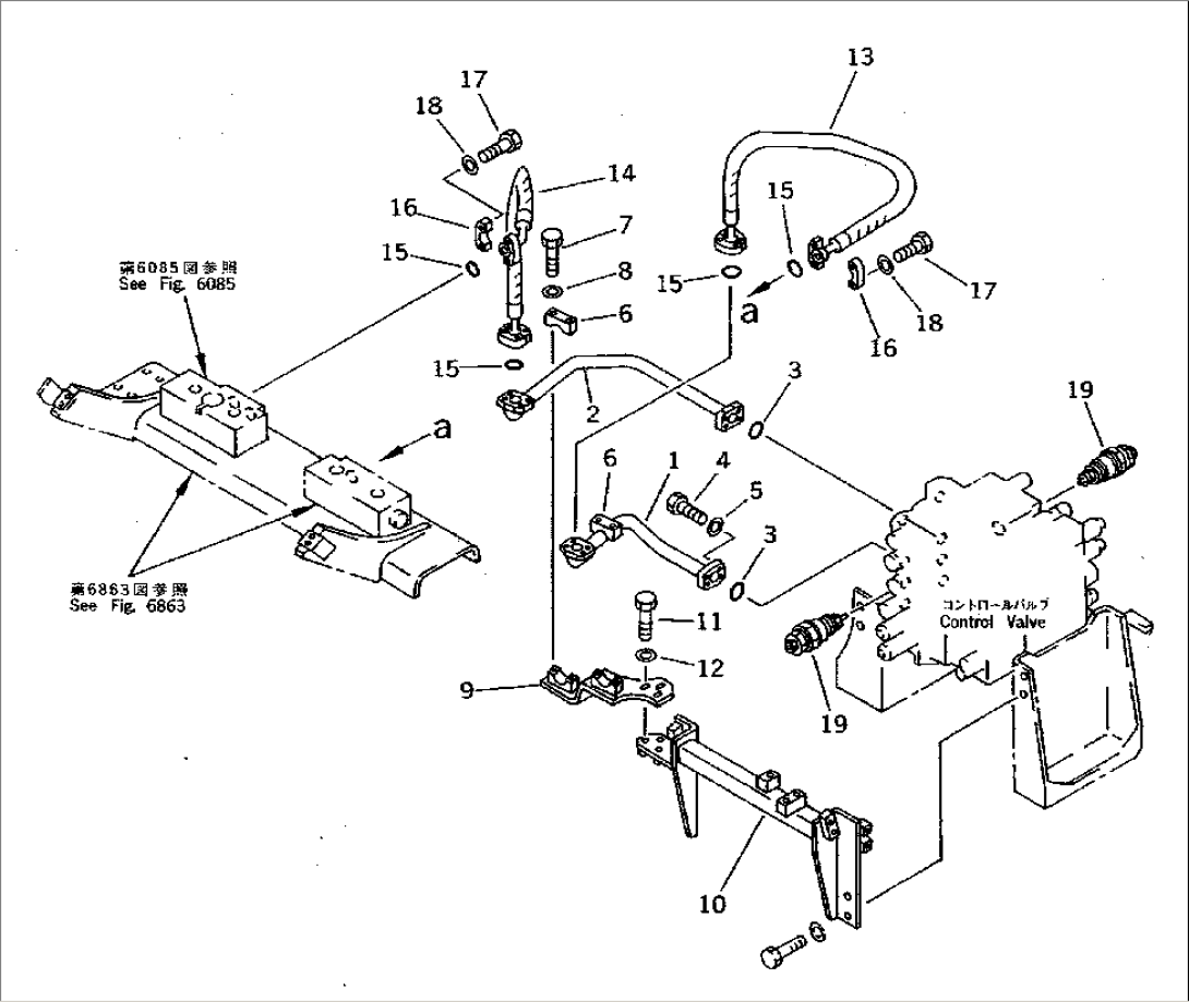 ADDITIONAL PIPING (CHASSIS SIDE) (CONTROL VALVE TO/FROM BLOCK)