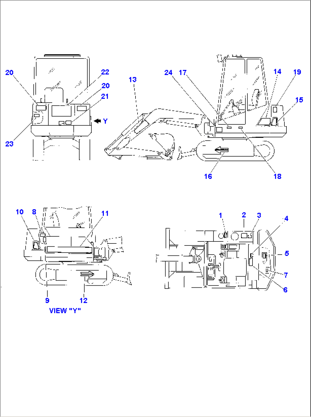 MARKS AND PLATES (FOR OPERATOR